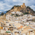 Montefrio beautiful village and Olve trees plantation in Granada. Andalusia, Spain