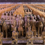 The world famous Terracotta Army, part of the Mausoleum of the First Qin Emperor and a UNESCO World Heritage Site located in Xian China
